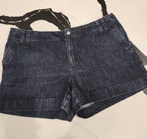 LOFT Women's Blue Jean Shorts with Relaxed Fit Sz 14